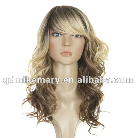 Hot Sell Synthetic Hair Ombre Color Grey/Black/White For Wig Making