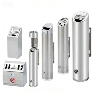 Wall Mounted Cigarette Butt Bin with Fireproof Design