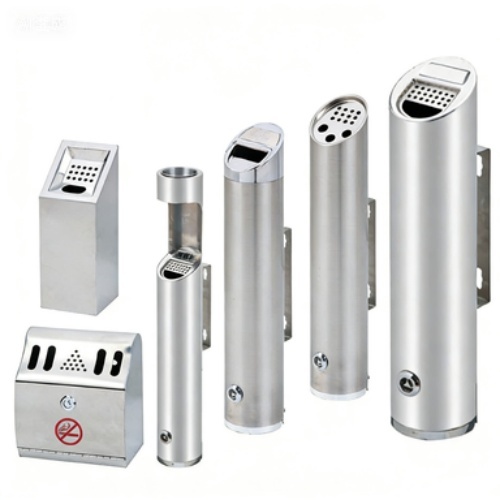 Wall Mounted Cigarette Butt Bin with Fireproof Design