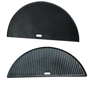 STEEL EGG BBQ, Cast Iron Plate Half Moon Charcoal Ceramic Kamado BBQ Grill Accessory