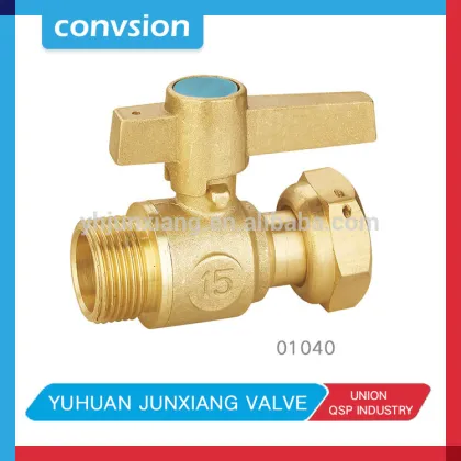 Junxiang Female Brass Anti-Theft Ball Valve with brass lockable handle for water meter