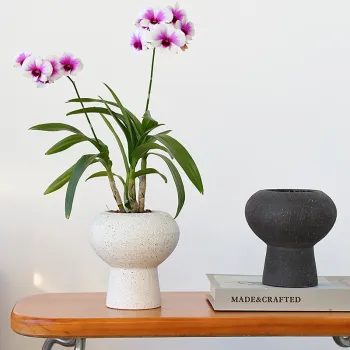 Minimalist Matte Speckled Glaze Vase