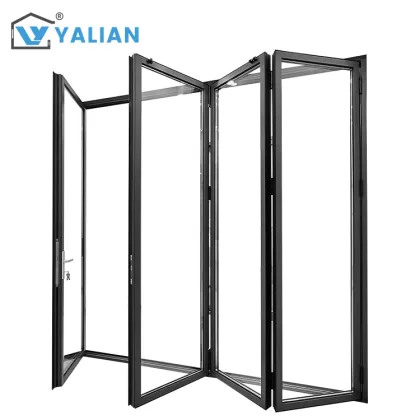 Aluminum Alloy Folding Door Double Temper Glass