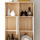 Library Bookcase Vintage Wood Bookcase