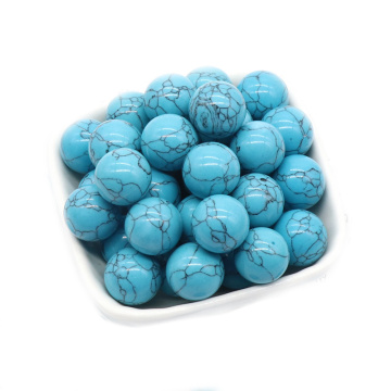 Turquoise 8MM Stone Balls Home Decoration Round Crystal Beads