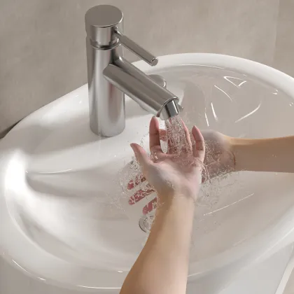 BP Premium Ceramic Foot Soaking Basin - Handcrafted Wudu Sink for Muslims