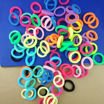 100Pc Girl elastic hair bands Black White Hair accessories 2020 Gum For Hair ponytail Rubber Bands holder gumki do wlosow isnice