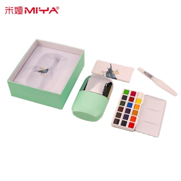 MIYA HIMI 18 Color Professional Solid Watercolor Paint Set