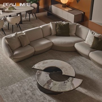 Canapé Iside modulaire incurvé italien de luxe