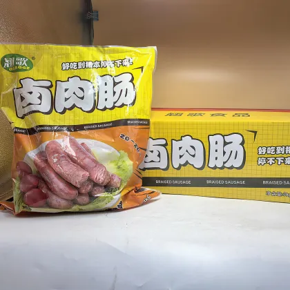 Black pepper braised pork and chicken sausages