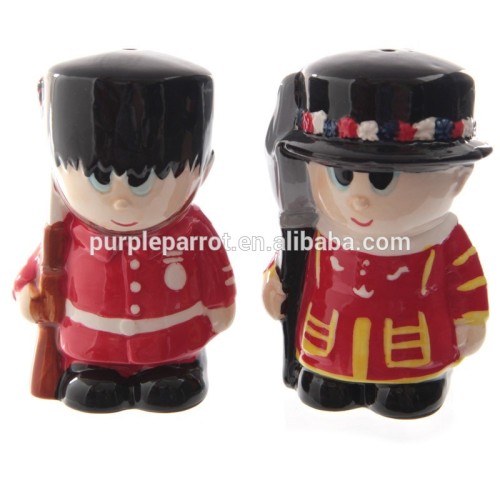 Ceramic Guardsman & Beefeater Salt & Pepper Set