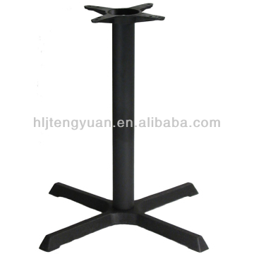 Easy-To-Be-Taken Outdoor Using Black Cast Iron Table Bases