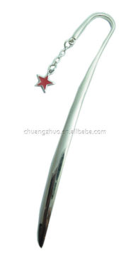 Fashion five pointed star metal bookmark