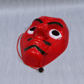 Máscara de festa de terror em PVC vermelho japonês Tengu