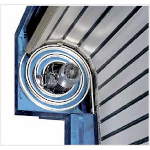 Aluminum spiral roller metal door