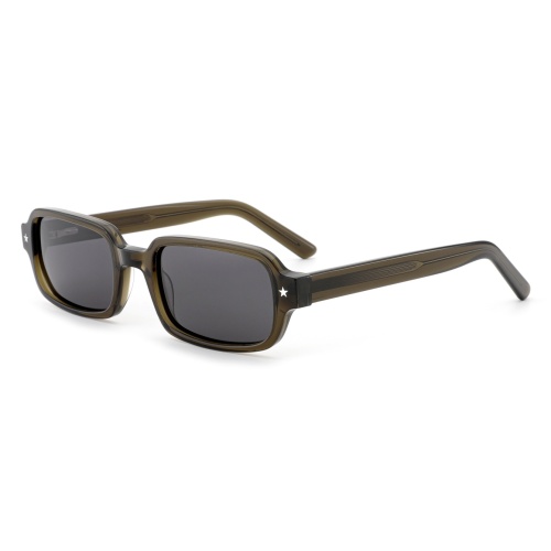 Star - Accent Rectangle Acetate Sunglasses