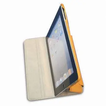 Case for iPad 2, Made of Brown Genuine Leather