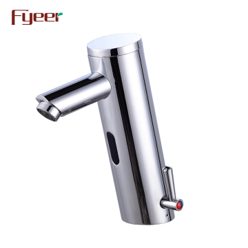 Automatic Sensor Faucet - Fyeer Round Brass Body Battery Powered Cold and Hot Water Faucet