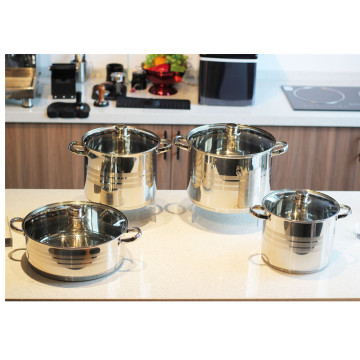 8Pieces Useful Stainless Steel Pot Set