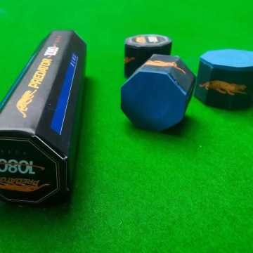 Top-Rated Modern Predator Hexagonal Billiard Chalk in Blue and Green for Snooker and Pool Cues