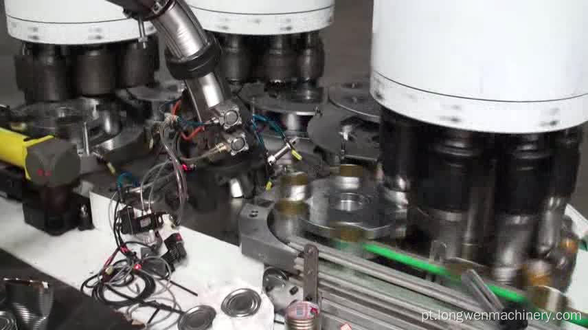 Lata de folha-de-flandres automática que faz máquina necking flanging ncombination machine