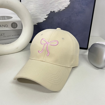 2024 Wholesale Women's Bow Embroidery Cap - All Match Spring Hat