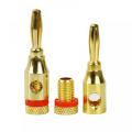 Banana Plug Gold Plated Black Red Audio Connector