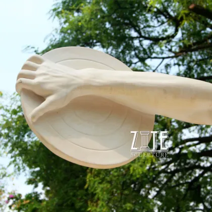 Indoor outdoor decoration greek figure marble discus throwers statue