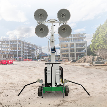 High Power Diesel Outdoor LED Light Tower with Generator