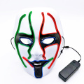 Máscaras iluminadas recarregáveis ​​de PVC LED