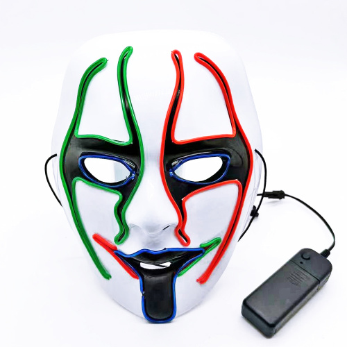 Máscaras iluminadas recarregáveis ​​de PVC LED