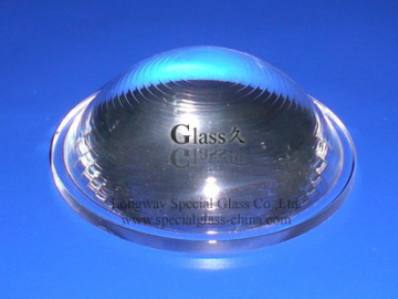 Pattern lens borosilicate glass optical lens