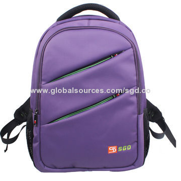 Polyester Business Outdoor Shoulder Laptop Bag/Backpack, Water-Resistant Coating, 18-inch Size