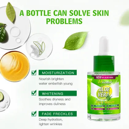 Disaar Beauty Skincare 92% Aloe Vera Face Serum - Moisturizing, Whitening, Anti-Wrinkle