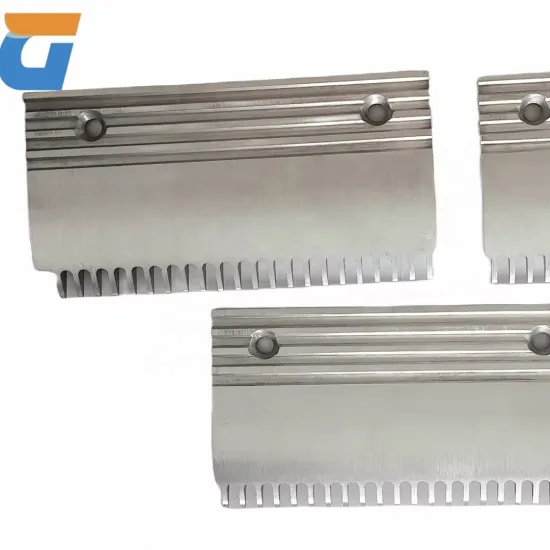 Hyundai Escalator Comb Plate S655B609H01/H02/H03: Aluminum Comb Plate with 22 Teeth for Escalator Maintenance and Repair