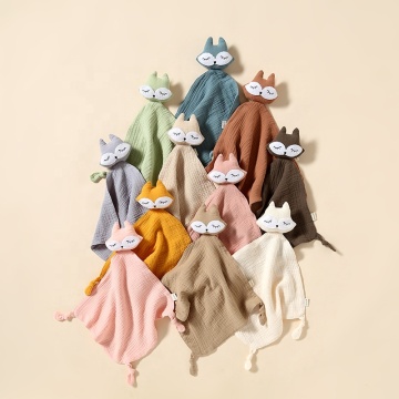 Hot Sale Organic Cotton Fox Baby Cuddle Comforter