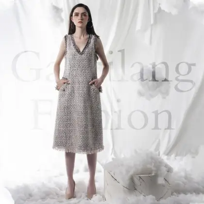 Small purple fragrant cashmere coat