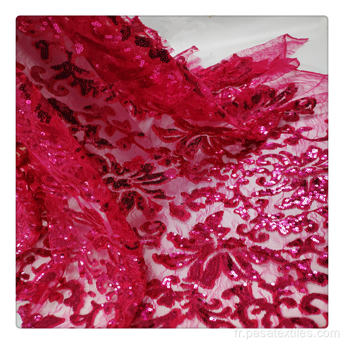 Shaoxing Manufacture Broderie Tissu Tulle Taulle Tissu Floral Tissu