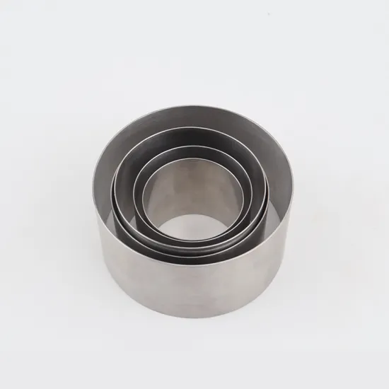 5PCS Food-Grade Stainless Steel Cake Moulds: Durable, Thickened Cutting Rings & Cake Dies for Mousse, Circles & DIY Baking Tools