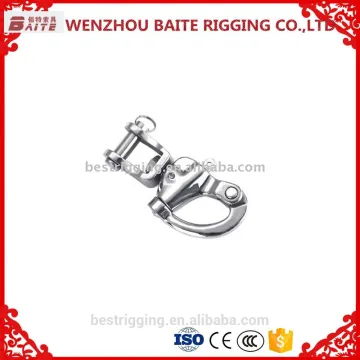 Stainless Steel Jaw Swivel Snap Shackle Swivel Shackle Nickle Plated Carabiner