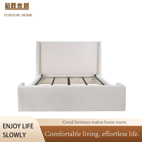 Cama estofada elegante com estilo contemporâneo