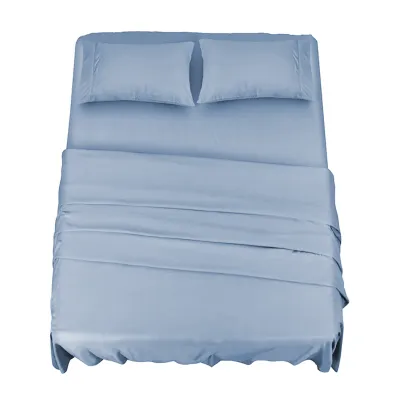 Luxury Home Queen Size 100% Organic Bamboo Bedding Sheet Set Bamboo Bed Sheets