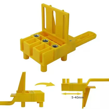Dowelling Jig Set for Hand-Held Plank Connection and Drilling - 6/8/10mm for Joinery Woodworking