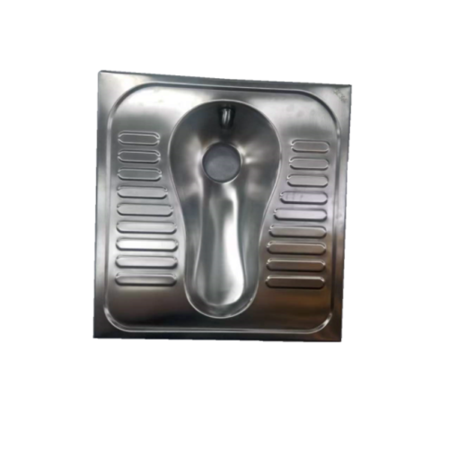 Edelstahl hockende Toilette
