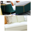 Green Light Luxury Sofa Set Metal Frame