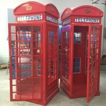 phone booth soundproof;meeting pod Outdoor Decorative Waterproof London Telephone Booth Supplier