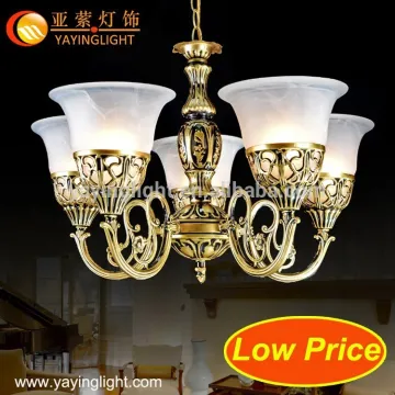 American country antique copper lamps,living room bedroom restaurant glass wrought iron chandelier