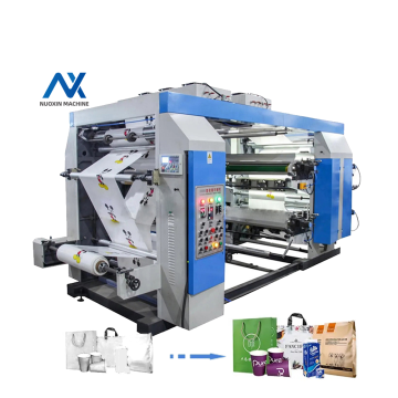 Roll-to-Roll Flexographic Printing Machine for Plastic Film and Polyethylene