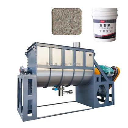Customizable Horizontal Stone Paint Mixer for Emulsion Paint Production