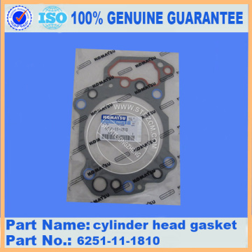 PC450-8 cylinder head gasket 6251-11-1810 komatsu excavator spare parts